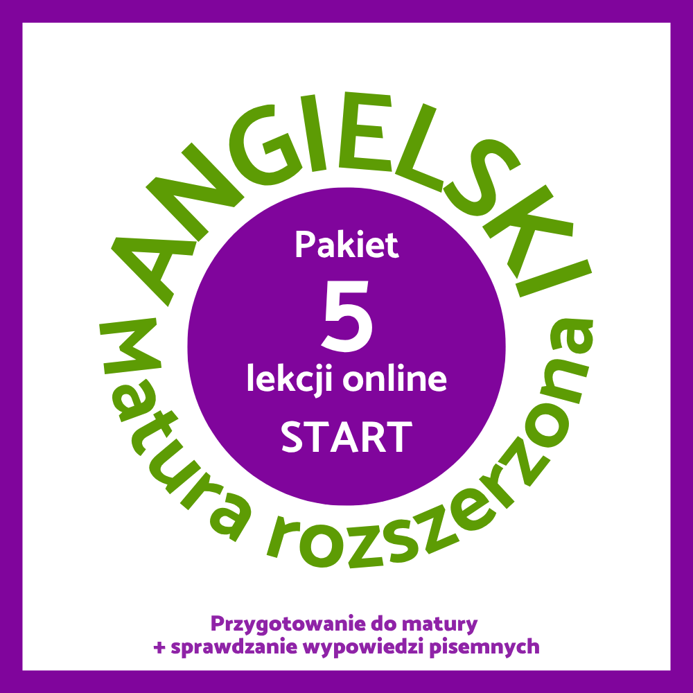 Angielski. Matura rozszerzona. Pakiet START - 5 lekcji online